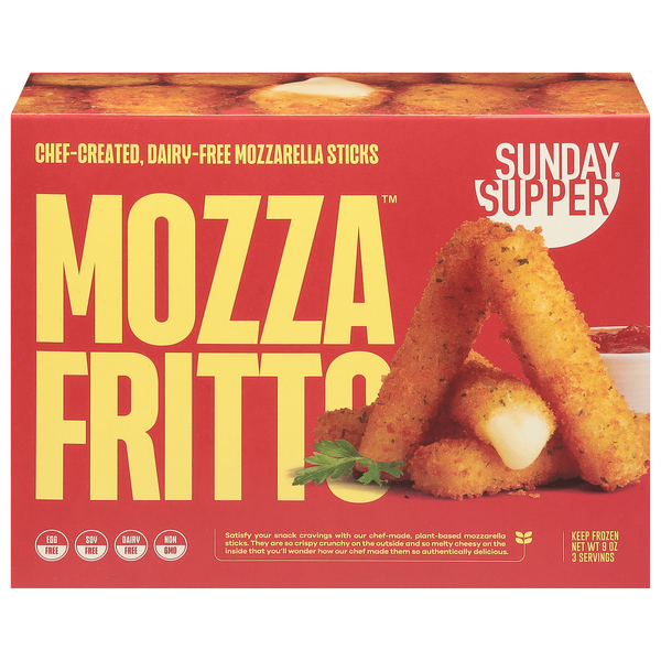 Sunday Supper Mozza Fritto Dairy Free Mozzarella Sticks Frozen