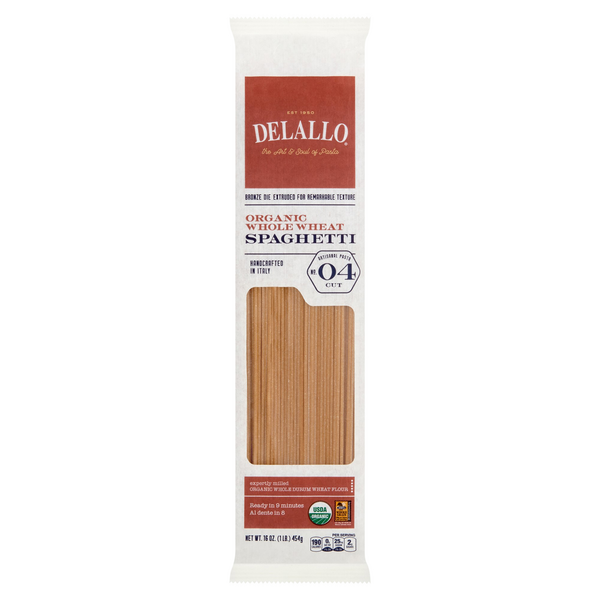 DeLallo Organic Whole Wheat Spaghetti Pasta