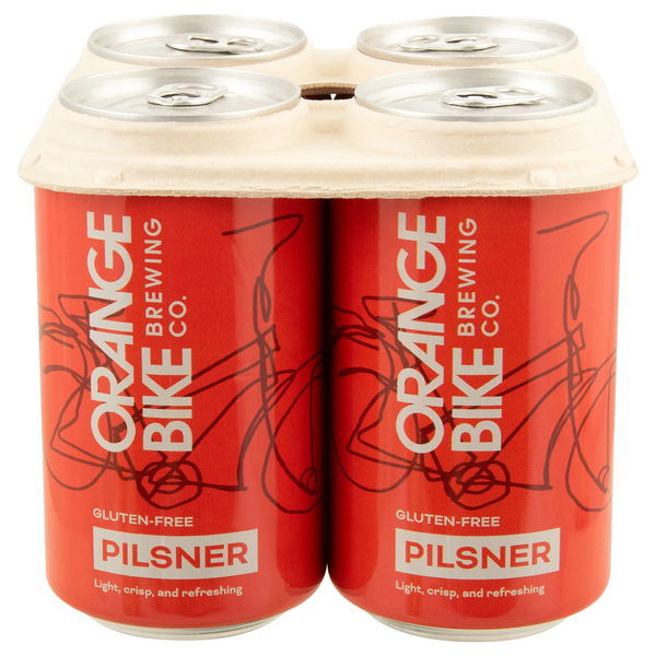 Orange Bike Brewing Co. Gluten Free Pilsner Beer - 4 pk