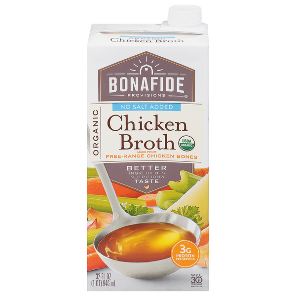 Save on Bonafide Provisions Chicken Broth No Salt Added Organic Order