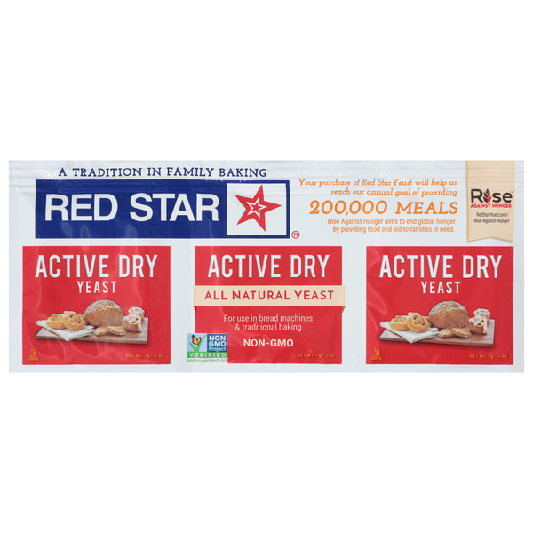 Red Star Active Dry Yeast Packets - 3 ct