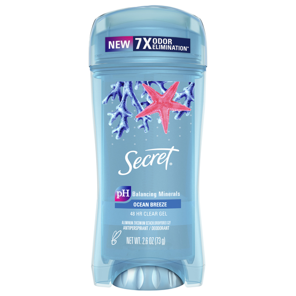 Secret Ocean Breeze Antiperspirant Deodorant Clear Gel