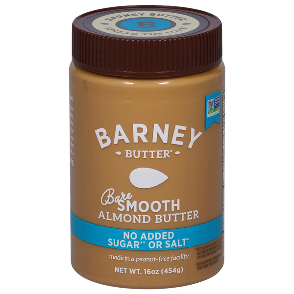 Barney No Added Sugar or Salt Bare Smooth Almond Butter
