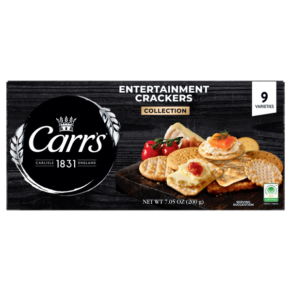 Carr's Entertainment Crackers Collection 9 Varieties