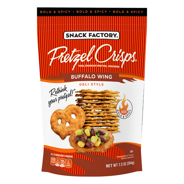 Save on Snack Factory Pretzel Crisps Deli Style Buffalo Wing Order