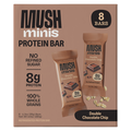 MUSH Minis Double Chocolate Chip Protein Bars - 8 ct Refrigerated