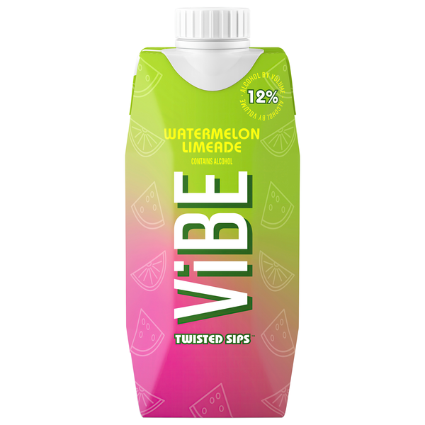ViBE Twisted Sips Watermelon Limeade Tetra Wine Cocktail