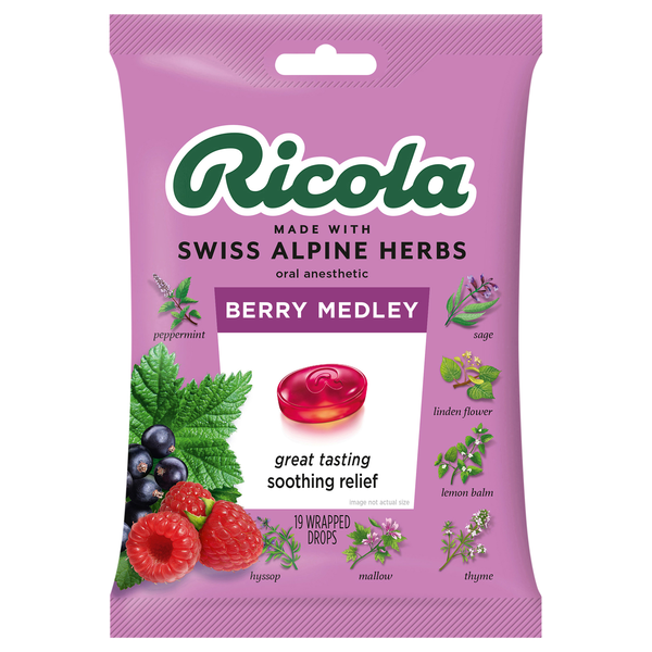 Ricola Throat Drops Berry Medley