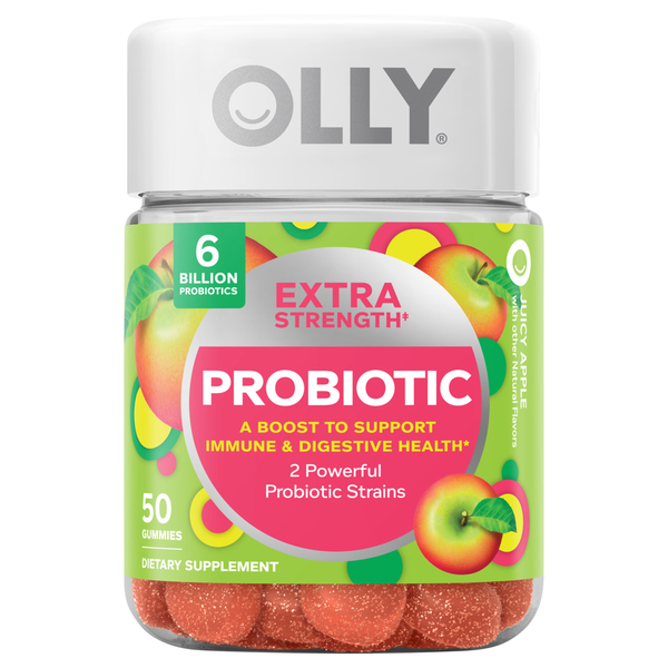 OLLY Probiotic Extra Strength Juicy Apple Gummies