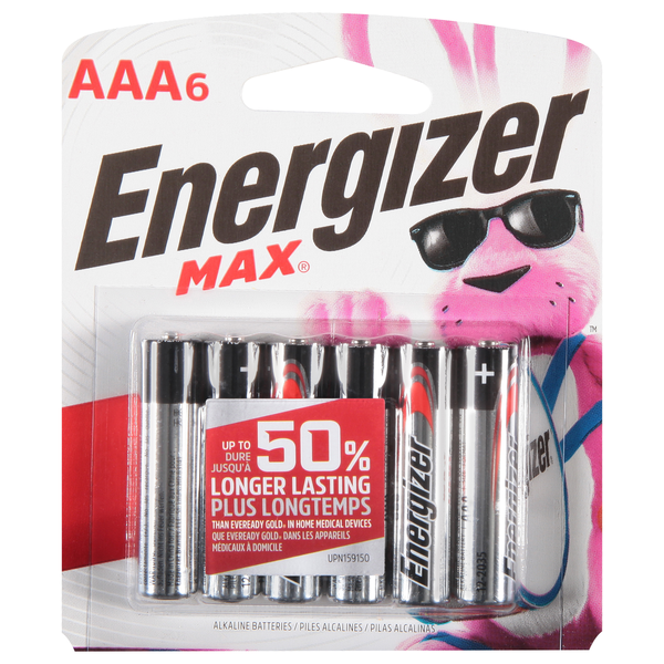 Energizer Max + Powerseal AAA Alkaline Batteries