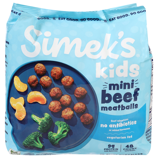 Simek's Kids Mini Beef Meatballs Frozen