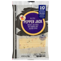 Our Brand Natural Pepper Jack Cheese Deli Style Slices - 10 ct