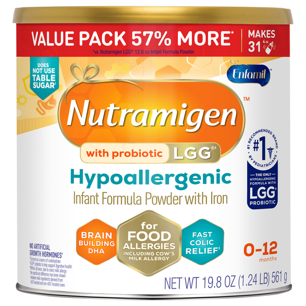 Enfamil Nutramigen Hypoallergenic Powder Infant Formula with Probiotc LGG