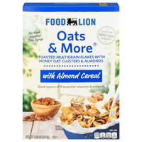 Food Lion Oats & More with Almond Cereal