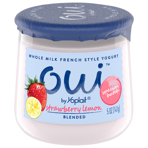 Oui by Yoplait Strawberry Lemon French Style Yogurt