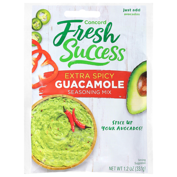 Concord Foods Extra Spicy Guacamole Mix Packet