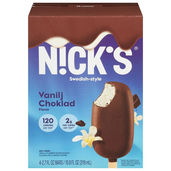 Save on Nick's Keto SwedishStyle Frozen Dessert Bar Vanilj Choklad 4
