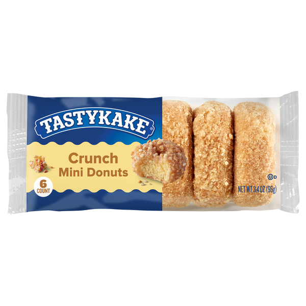 Tastykake Mini Crunch Donuts - 6 ct