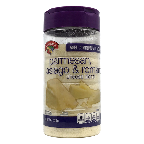 Hannaford Grated Aged Parmesan Asiago & Romano Cheese Blend