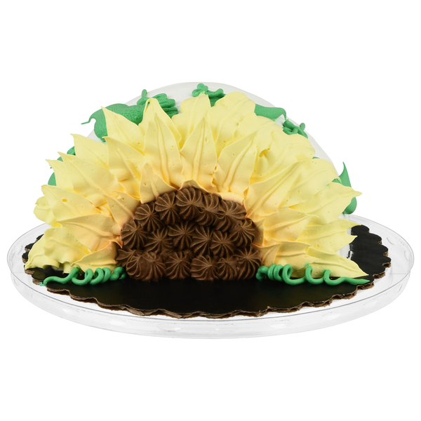 Hannaford Mini Marble Cake with Traditional Vanilla Frosting Sunflower