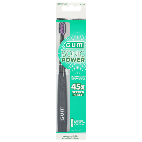 GUM Sonic Powered Toothbrush Soft