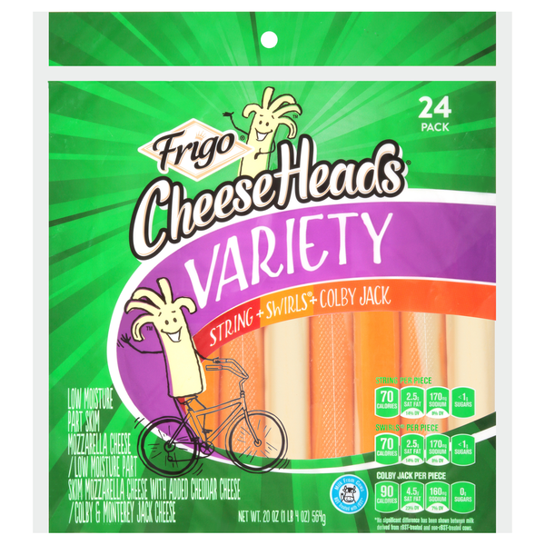 Save on Frigo Cheese Heads String Cheese Variety Pack 24 ct Order