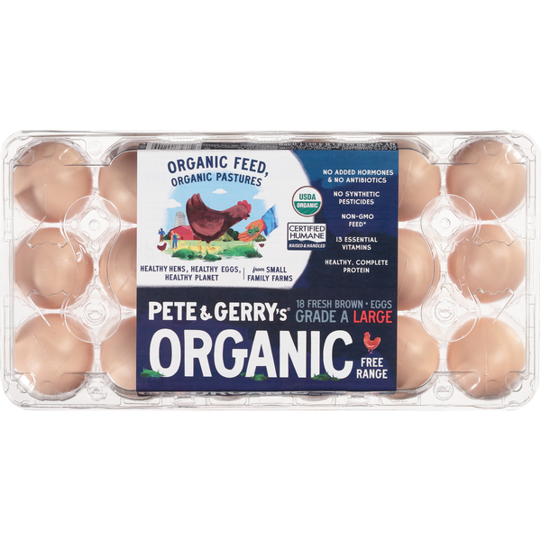 Pete & Gerry's Organic Free Range Large Brown Eggs