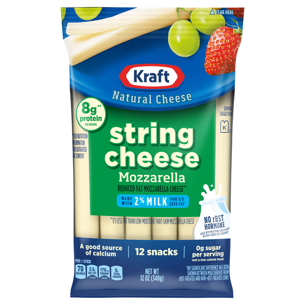 Kraft Mozzarella String Cheese - 12 ct