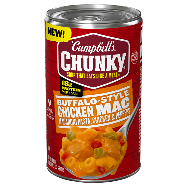 Campbell's Chunky Buffalo-Style Chicken Mac Soup