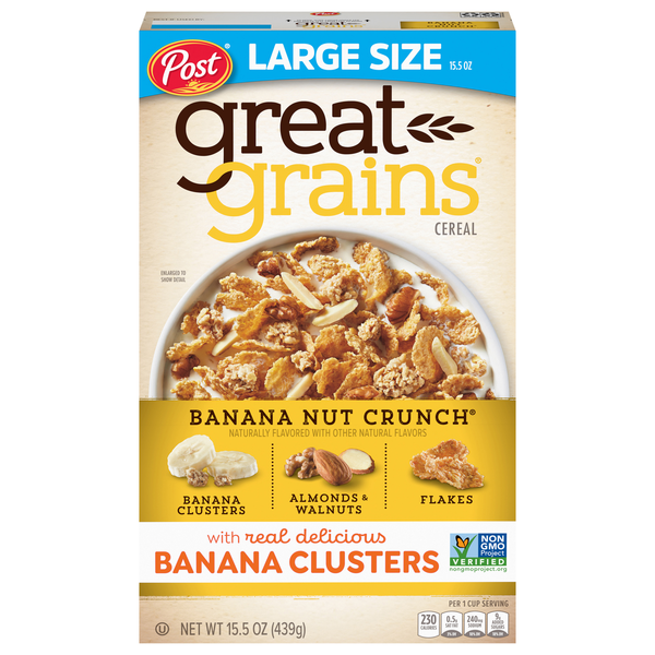 Post Great Grains Banana Nut Crunch Whole Grain Cereal