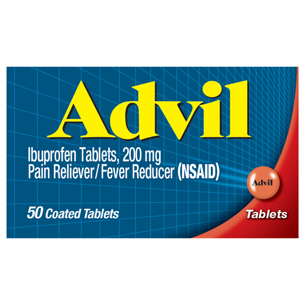 Advil Ibuprofen Pain Relief 200mg Coated Tablets