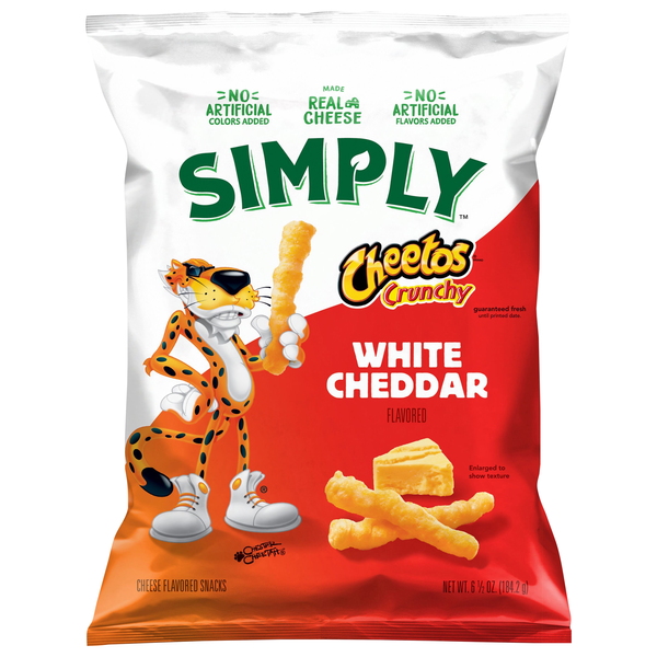 Simply Cheetos Crunchy White Cheddar Cheese Flavored Snacks