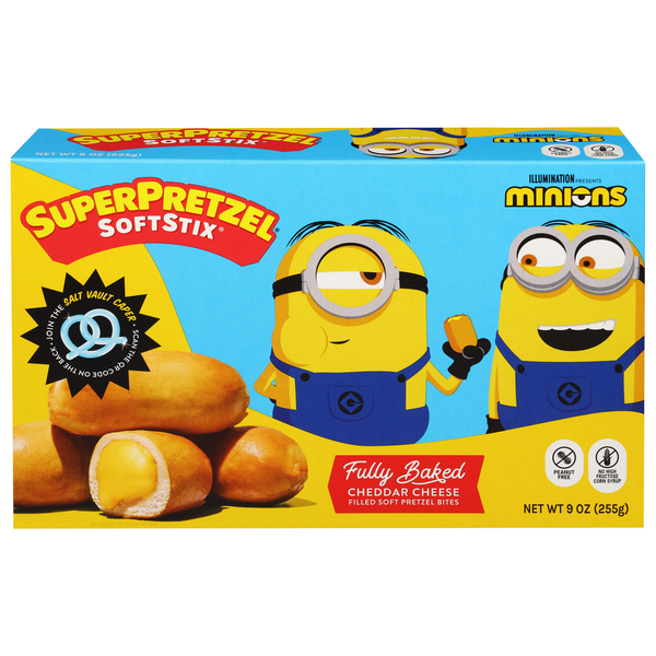 SuperPretzel SoftStix Cheddar Cheese Filled Soft Pretzel Bites Frozen
