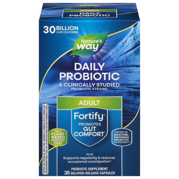 Nature's Way Fortify Daily Probiotic + Prebiotics Everyday Care Capsules