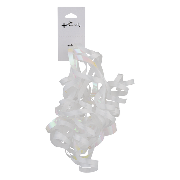 Hallmark Curl Cascade Gift Ribbon Glossy White