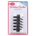 Betty Crocker Black & White Birthday Candles