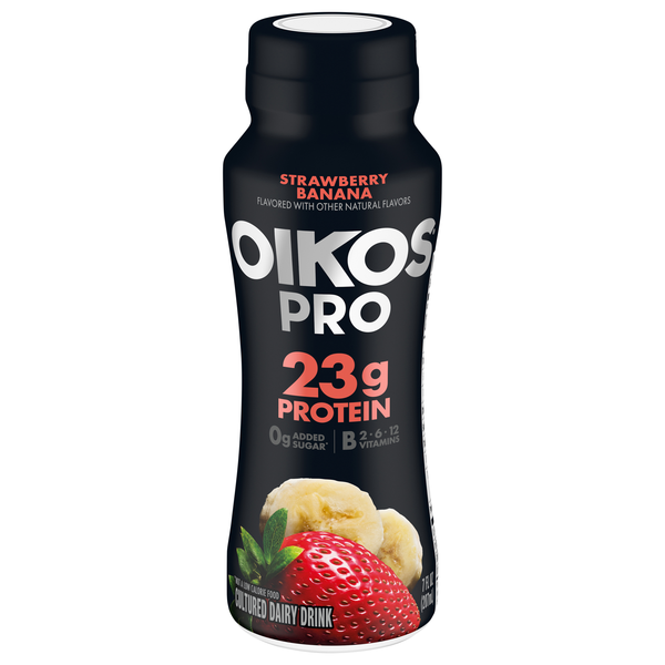 Oikos PRO 23g Protein Strawberry Banana Cultured Dairy Drink