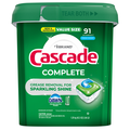 Cascade Complete Fresh Scent Dishwasher Detergent ActionPacs - 91 ct