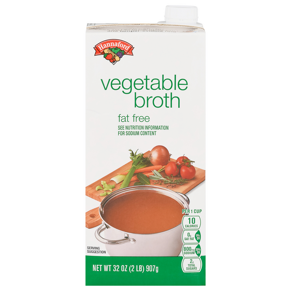 Hannaford Fat Free Vegetable Broth