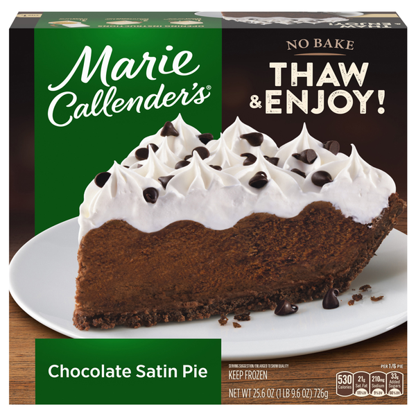 Marie Callender's Chocolate Satin Pie Frozen