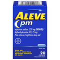 Aleve PM Naproxen Sodium Pain Relief & Sleep Aid 220 mg Caplets