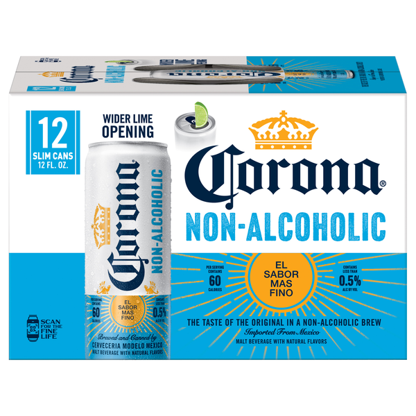 Corona Non-Alcoholic Malt Beverage Beer - 12 pk