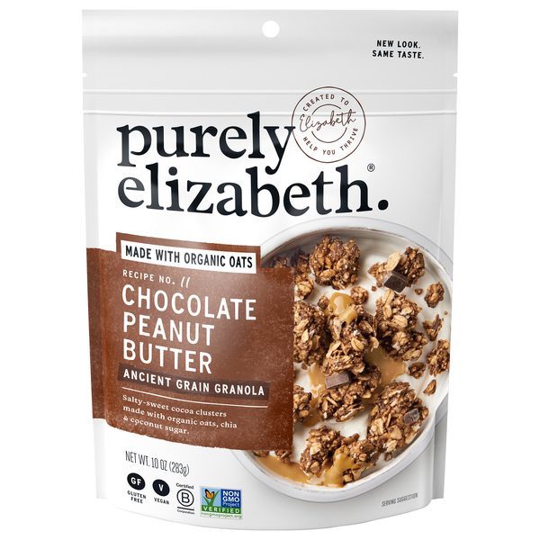 Purely Elizabeth Organic Gluten Free Vegan Chocolate Peanut Butter Granola