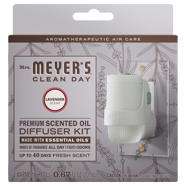 Mrs. Meyer's Clean Day Premium Oil Lavender Scent Diffuser Kit