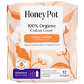The Honey Pot Organic Unscented Overnight Menstrual Pads with Wings