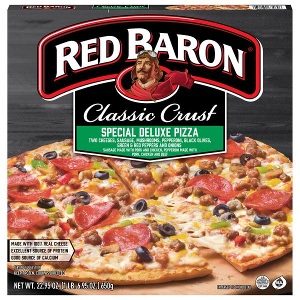 Red Baron Classic Crust Special Deluxe Pizza Frozen