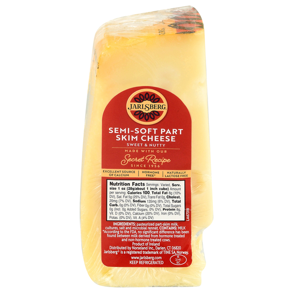 Jarlsberg Semi-Soft Part Skim Cheese Wedge