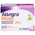 Allegra Hives 24 Hour Non-Drowsy Fexofenadine HCI 180mg Tablets