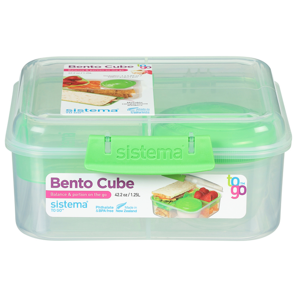 Sistema To Go Bento Cube Green