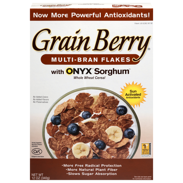 Grain Berry Multi-Bran Flakes with ONYX Sorghum Whole Wheat Cereal